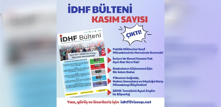 İDHF Bülteni Kasım Sayısı Çıktı!