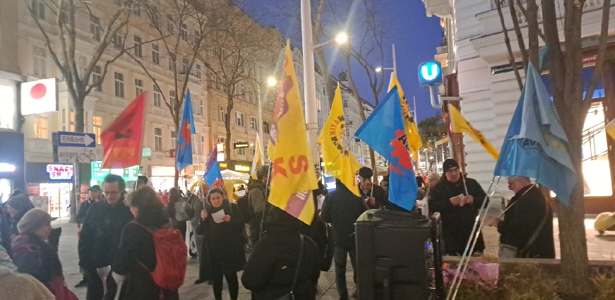 Innsbruck ve Viyana'da 18 Mart Politik Tutsaklarla Dayanışma Günü Kapsamında Mitingler Yapıldı.