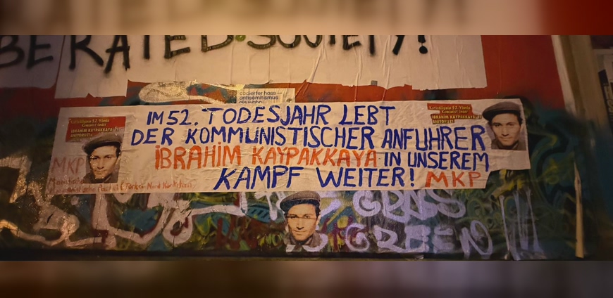 Komünist Önder İbrahim Kaypakkaya Hamburg'da Duvar Yazılamalarıyla Anıldı!