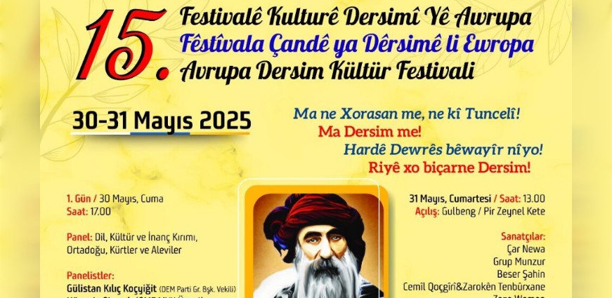 ADEF, FEDA ve DİK, Dersim Festivaline Katılım Çağrısında Bulundu!