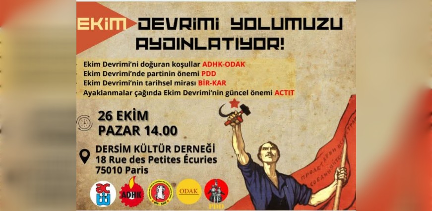 108. Yılında Ekim Devrimi Paris’te Anılacak