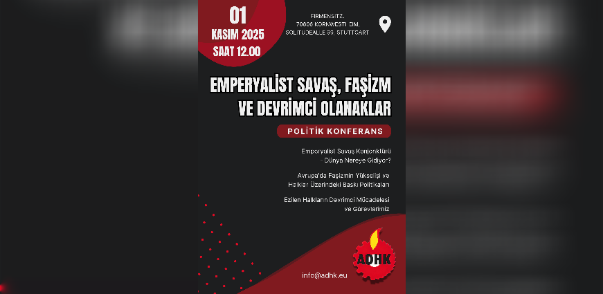 ADHK'dan Politik Konferans Çağrısı!