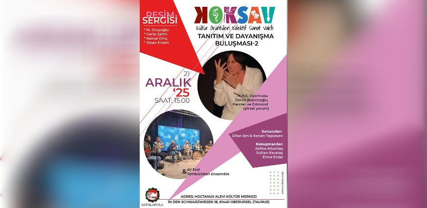 KÖKSAV Tanıtım ve Dayanışma Buluşması-2 Oberursel’de Gerçekleştiriliyor