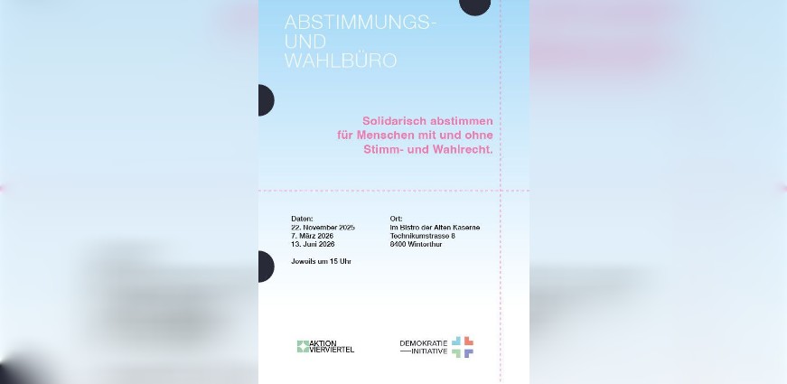 Demokrasi İnisiyatifi'nin “Solidarisches Wahlbüro” Etkinliği Winterthur’da Gerçekleştirildi.