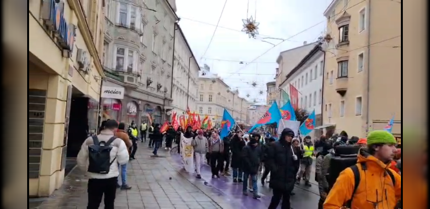 Innsbruck'da Kitlesel Protesto Yürüyüşü Yapıldı!