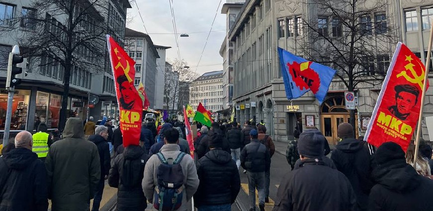 HTŞ’nin Halep’teki Saldırıları Zürih’te Protesto Edildi!
