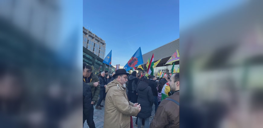 Rotterdam'da Rojava ve Rojhilat Protestosu