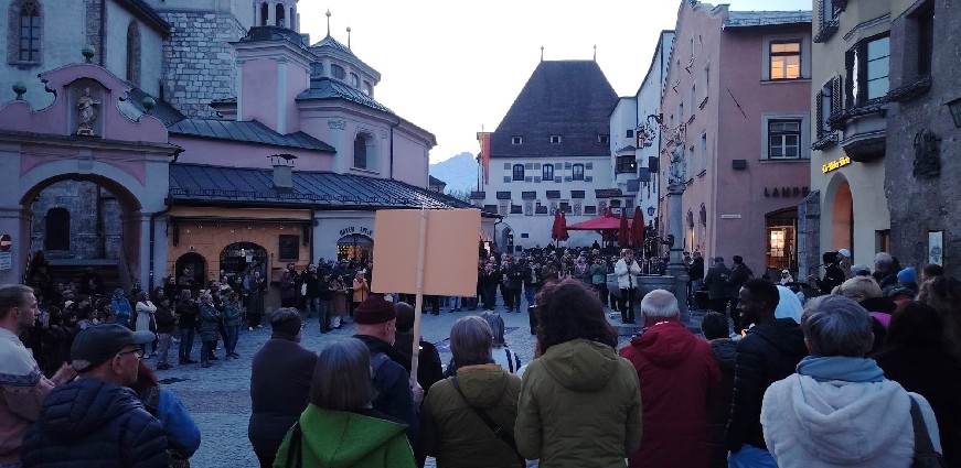 Tirol'de Irkçı Saldırıya Karşı Protesto