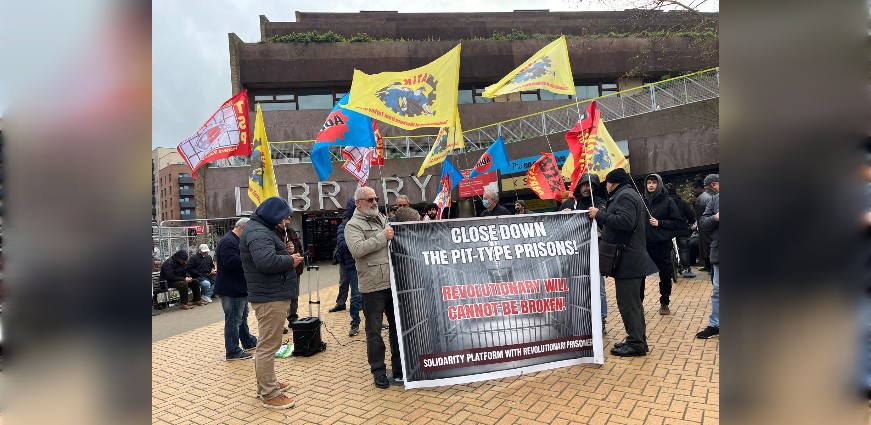 Londra'da Kuyu Tipi Hapishanelere Karşı Basın Açıklaması