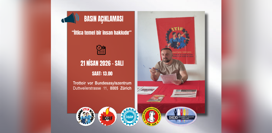 Zürih'te Basın Açıklamasına Çağrı!