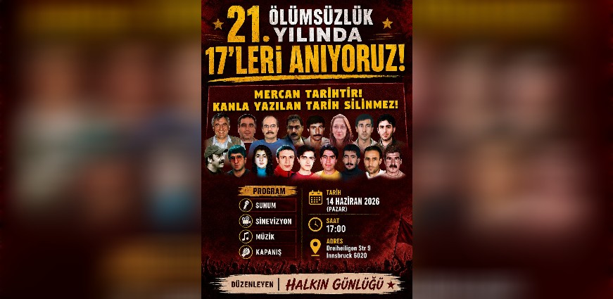 İnnsbruck'da 17'ler Anmasına Çağrı