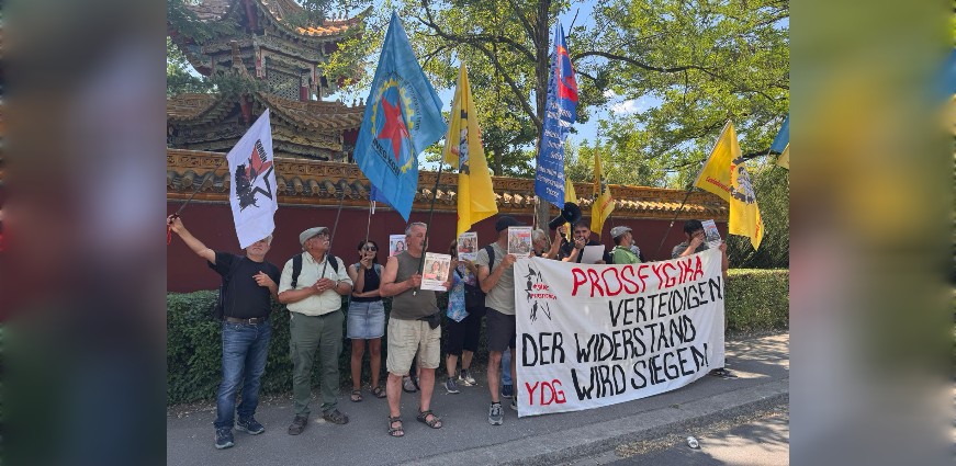 Zürih’te Atina’daki Prosfygika Komünü'nün Tahliye Girişimi Protesto Edildi