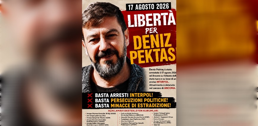 İtalya'da Gözaltına Alınan Deniz Pektaş İçin Özgürlük Çağrısı