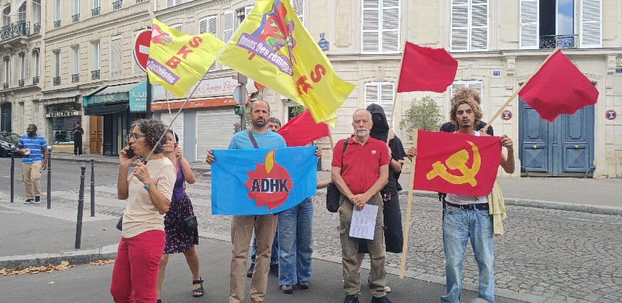 Paris’te Jülide Yazıcı’nın Tutuklanmasına Karşı Eylem