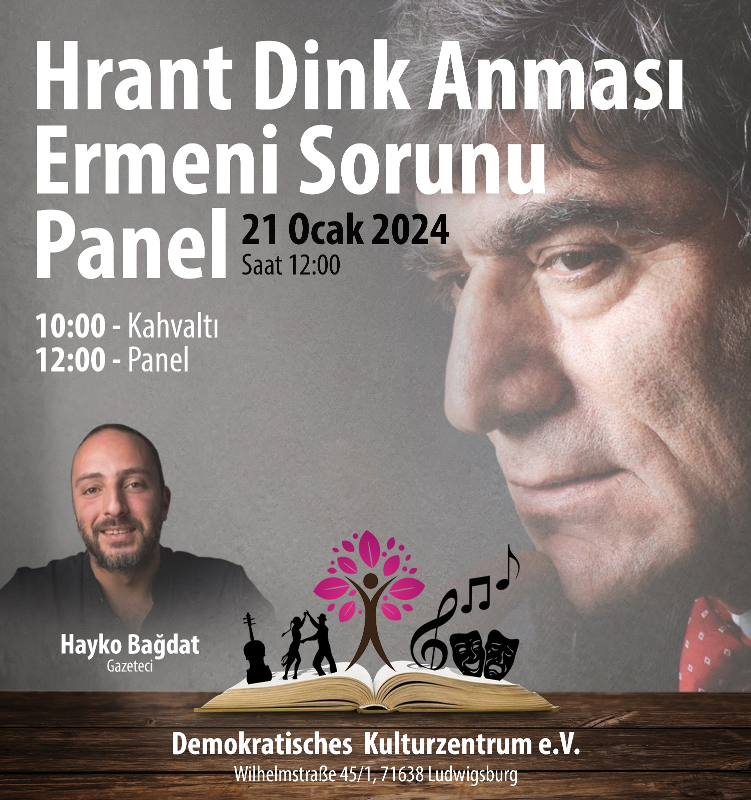 Hrant Dink katledilişinin 17. Yılında Ludwigsburg Demokratik Kültür Merkezinde anıldı. konulu fotoğraflar