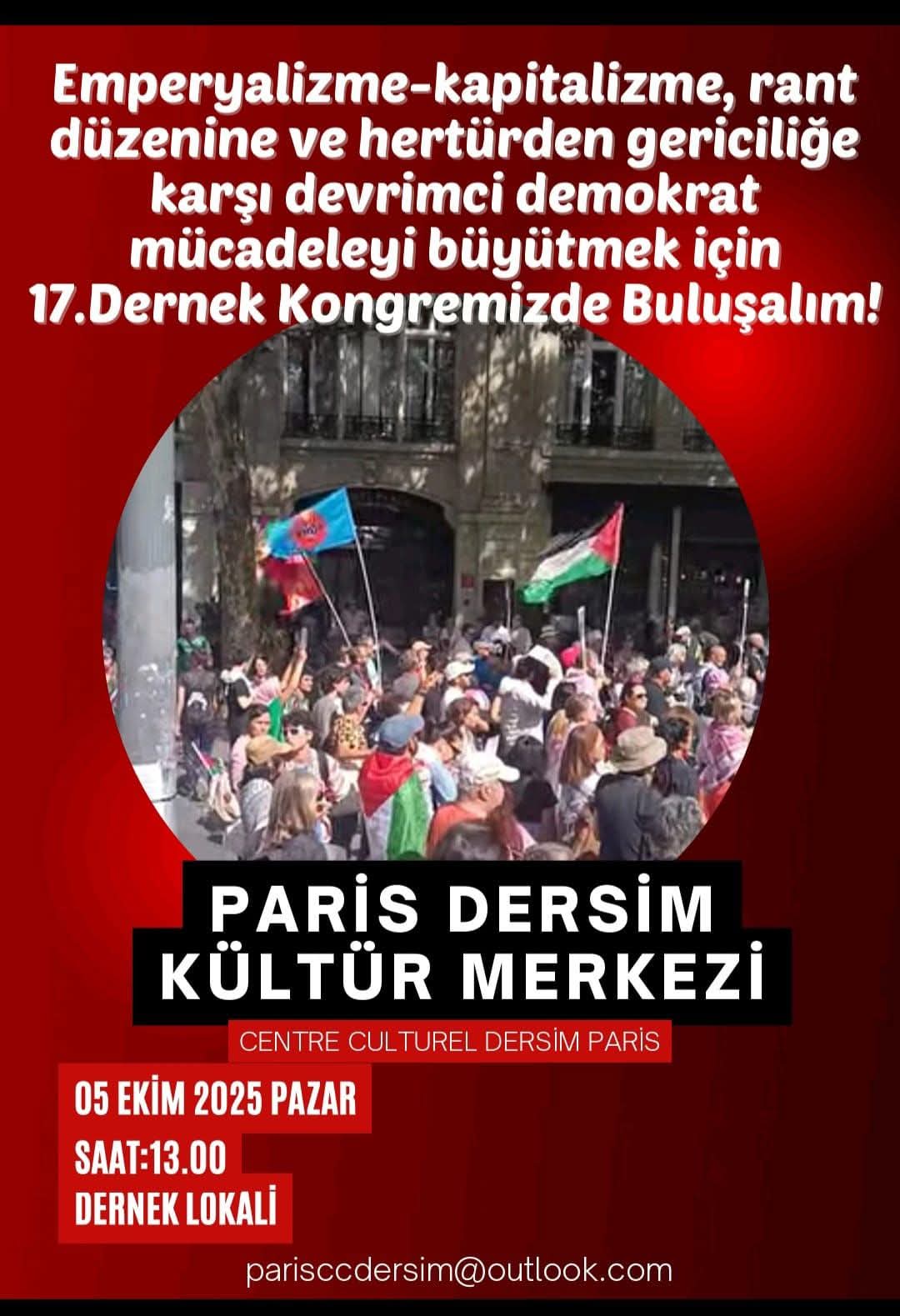 Paris Dersim Kültür Merkezi 17. Kongresine Çağrı konulu fotoğraflar