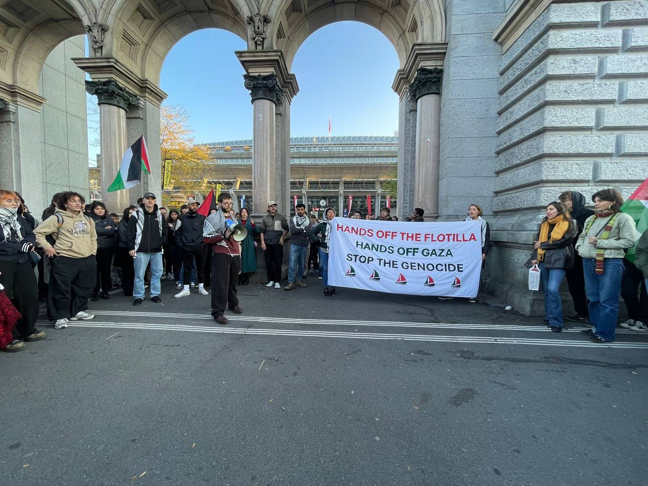 Luzern'de Sumud Filosu ile Dayanışma Eylemi konulu fotoğraflar