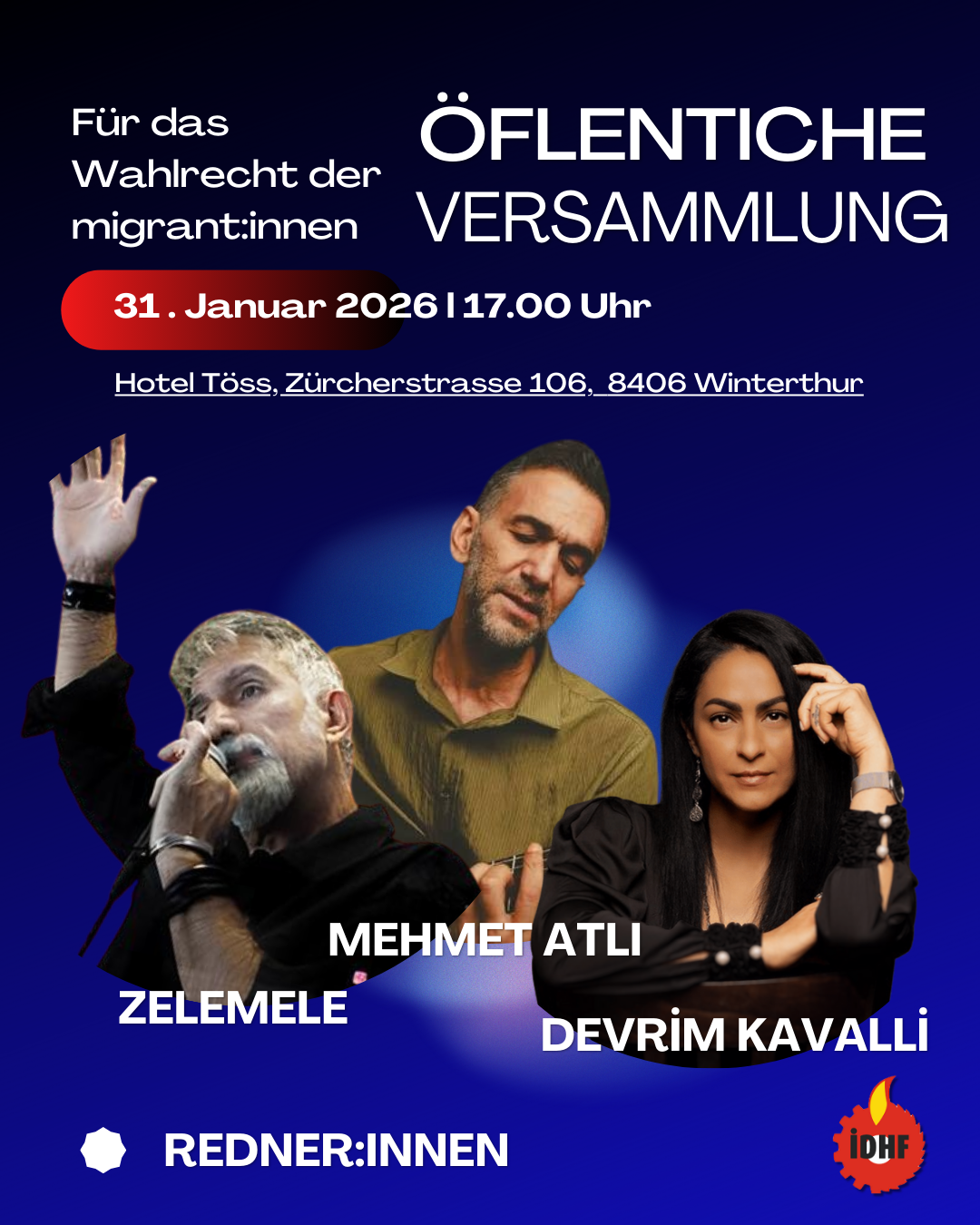 İDHF’den Göçmenlerin Oy Hakkı İçin Halk Buluşması! konulu fotoğraflar