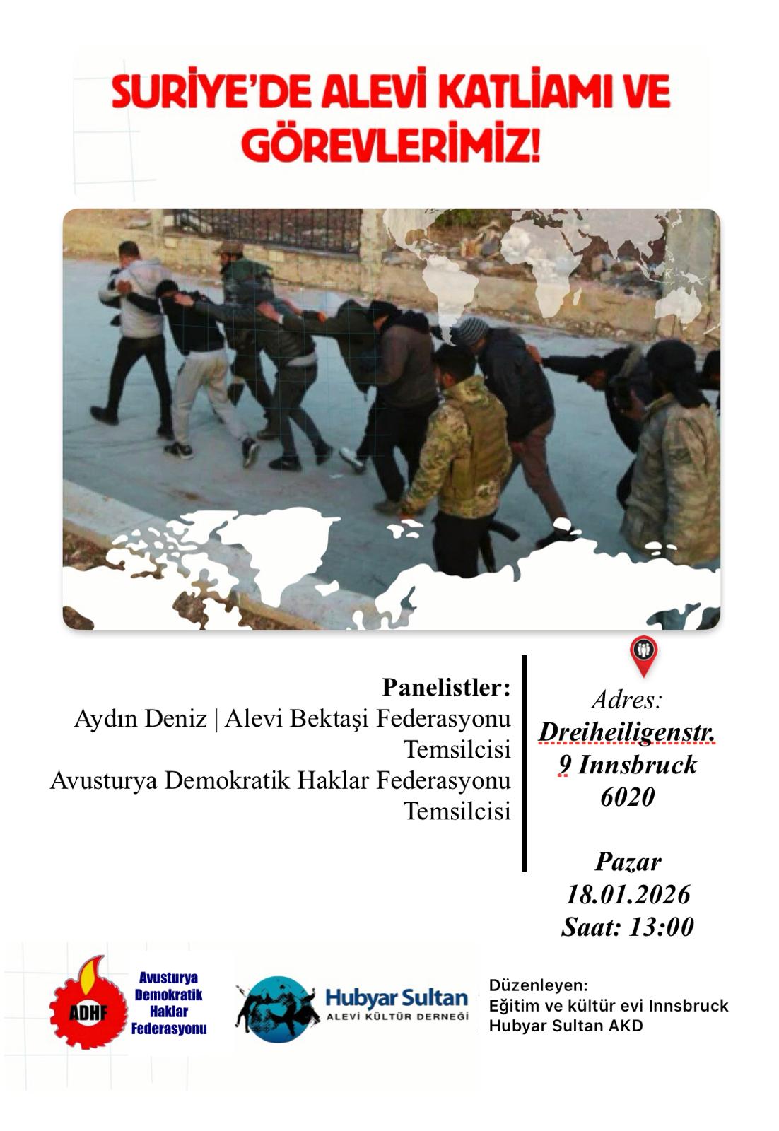 Avusturya'da 'Suriyede Alevi Katliamı ve Görevlerimiz' Panelleri konulu fotoğraflar