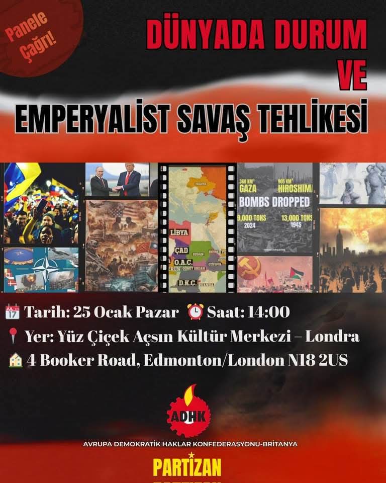 ADHK-Britanya ve PARTİZAN’dan Panel Çağrısı! konulu fotoğraflar