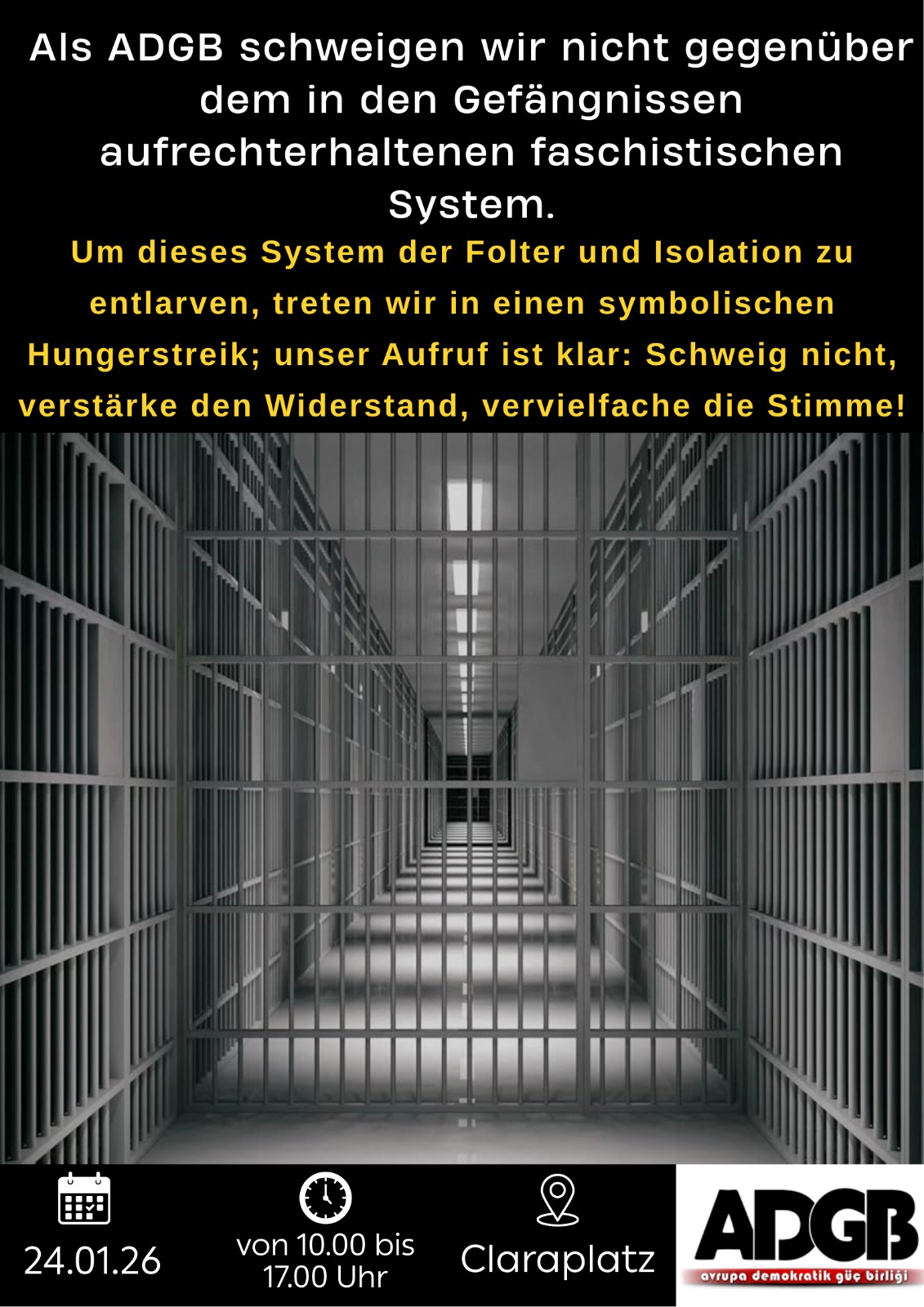 İDHF'den Dayanışma Açlık Grevine Çağrı! konulu fotoğraflar