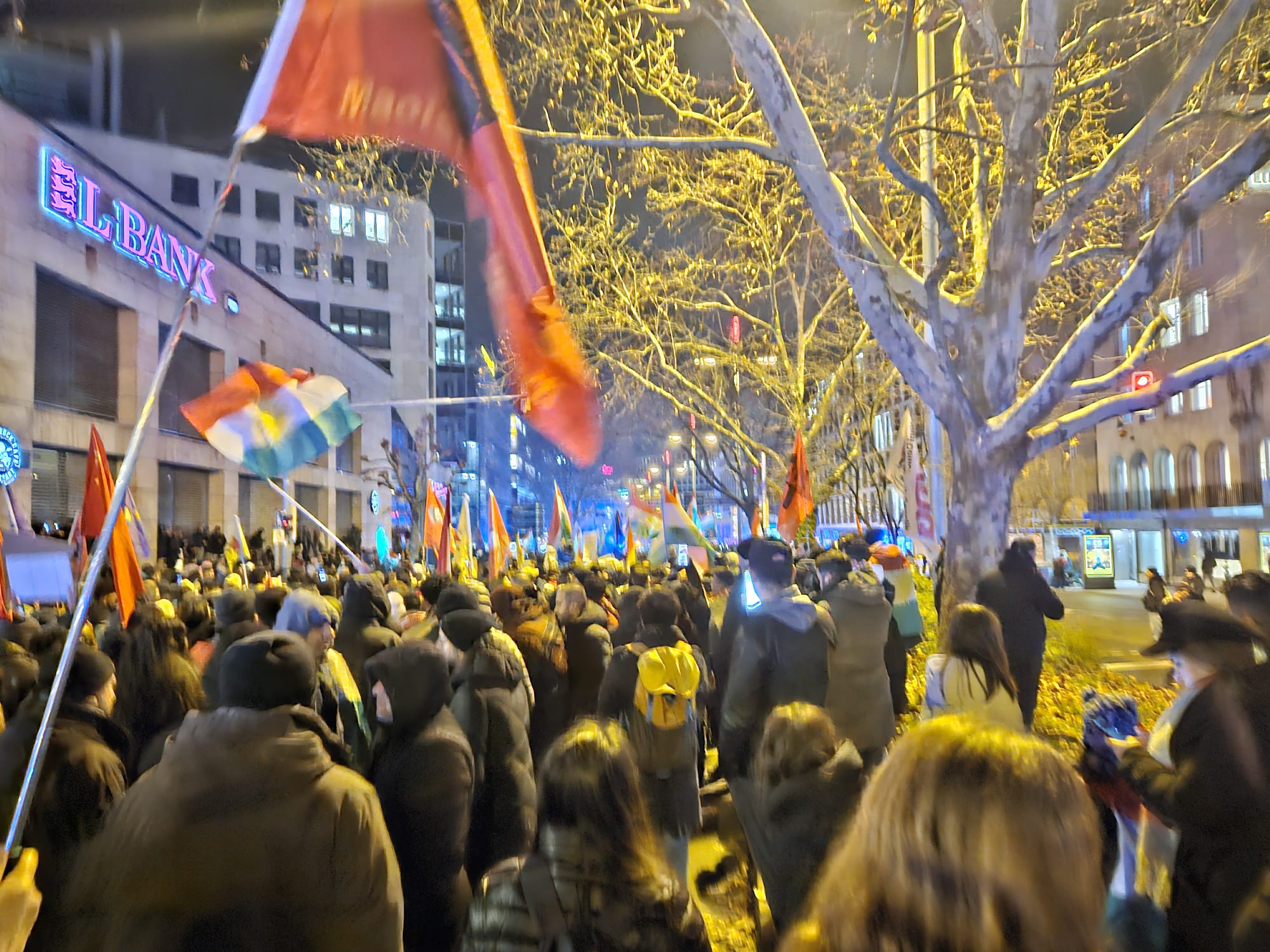 Stutgart'ta Kitlesel Rojava Eylemi konulu fotoğraflar
