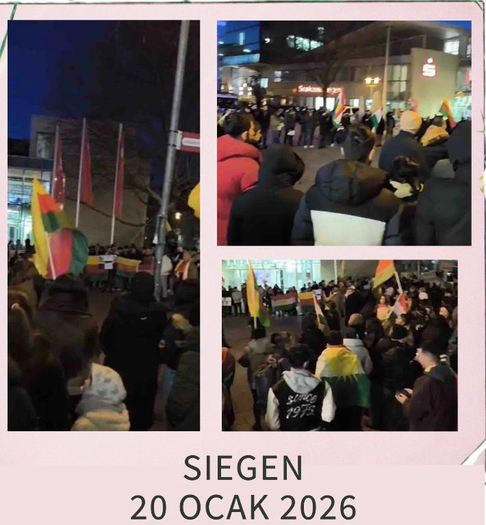 Kuzey Ren-Vestfalya Eyaletindeki Rojava Eylemleri konulu fotoğraflar