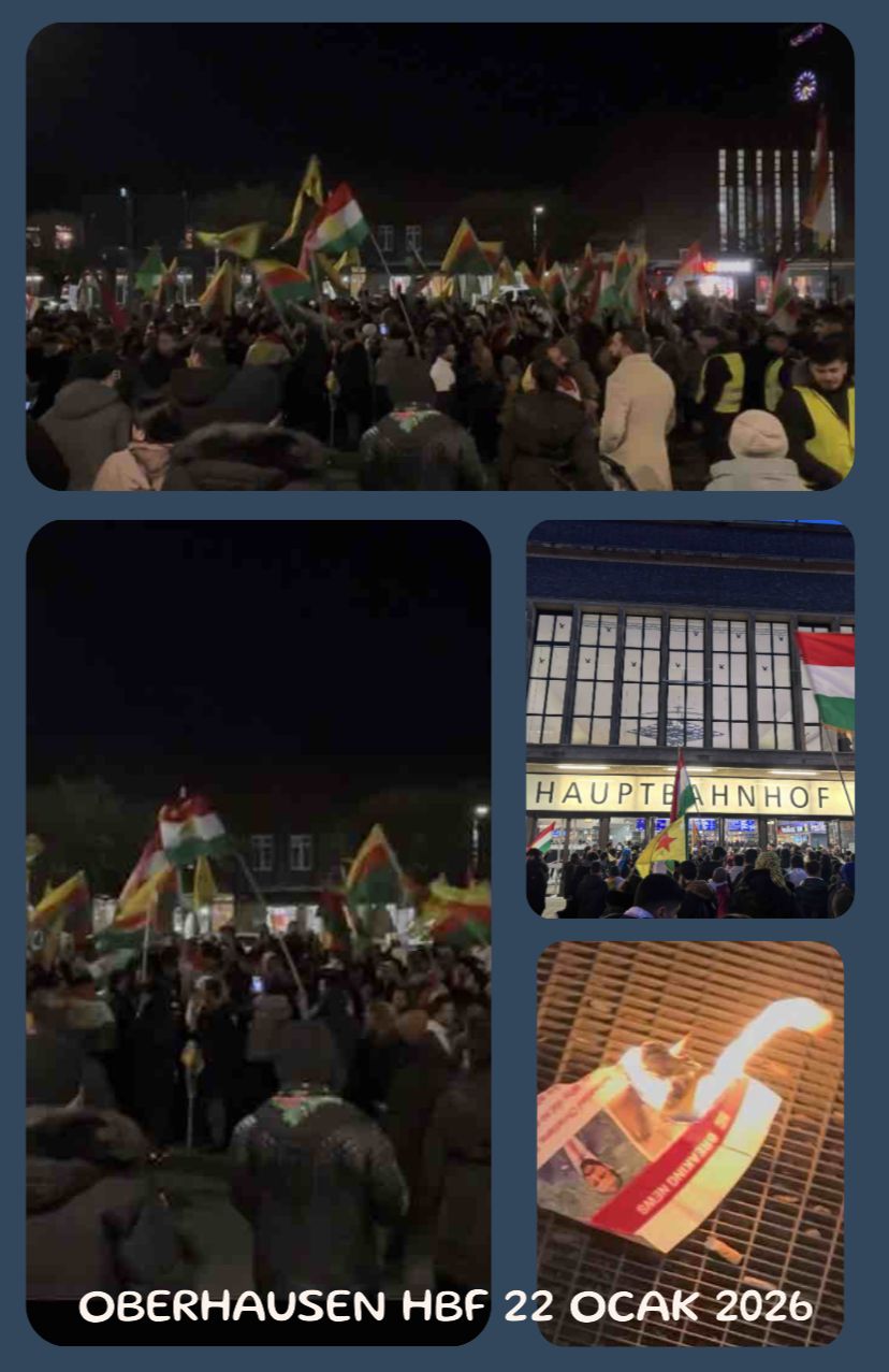 Kuzey Ren-Vestfalya Eyaletindeki Rojava Eylemleri konulu fotoğraflar