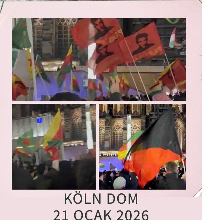 Kuzey Ren-Vestfalya Eyaletindeki Rojava Eylemleri konulu fotoğraflar