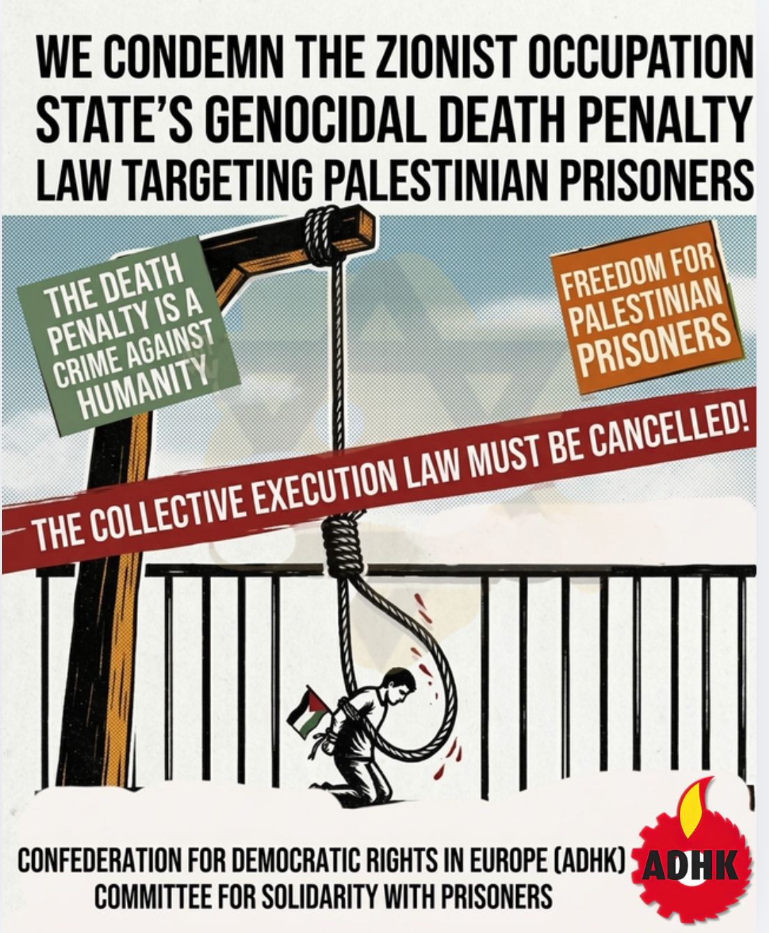 Modern Engizisyon Mahkemesi: İsrail Meclisi Knesset'in İdam Fermanını Kınıyoruz! konulu fotoğraflar