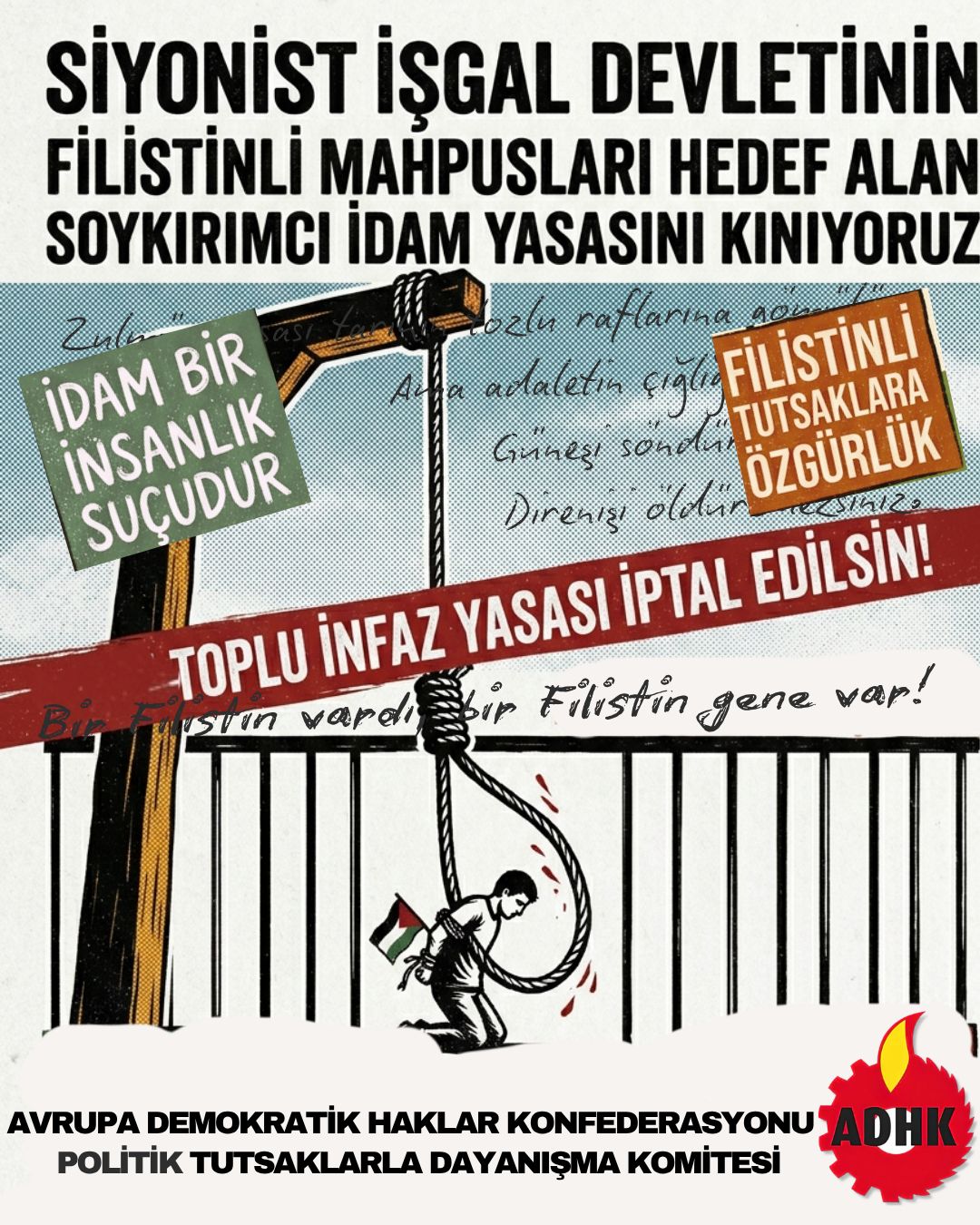 Modern Engizisyon Mahkemesi: İsrail Meclisi Knesset'in İdam Fermanını Kınıyoruz! konulu fotoğraflar