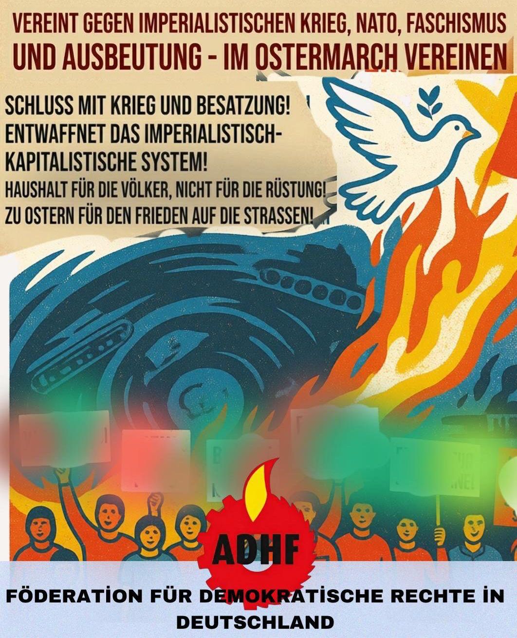 Aufruf zum Ostermarsch: Widerstand gegen den Krieg! konulu fotoğraflar