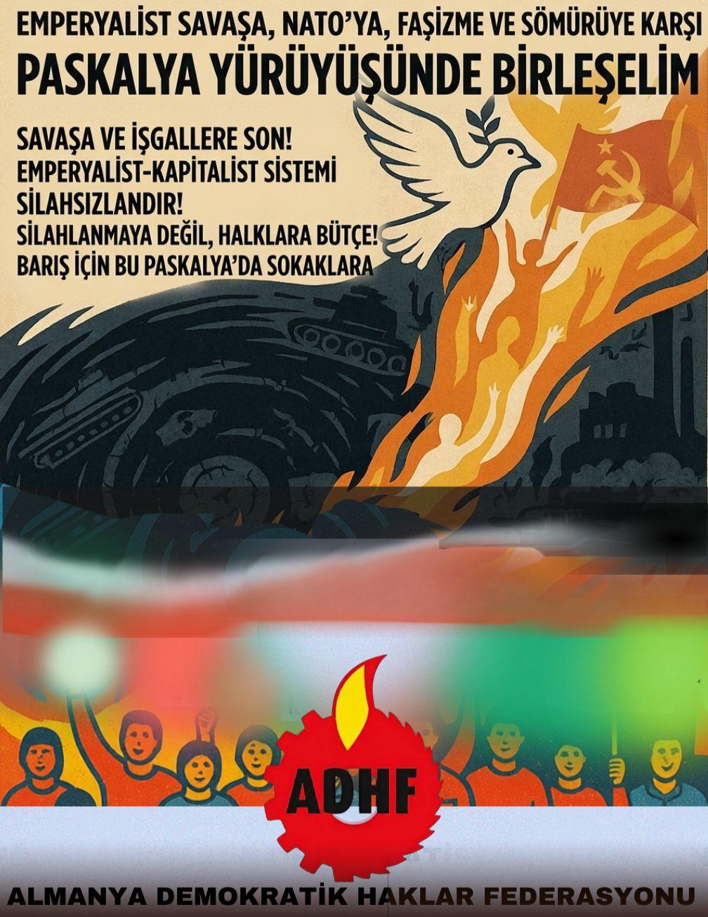 Paskalya Yürüyüşüne Çağrı: Savaşa Karşı Direniş! konulu fotoğraflar