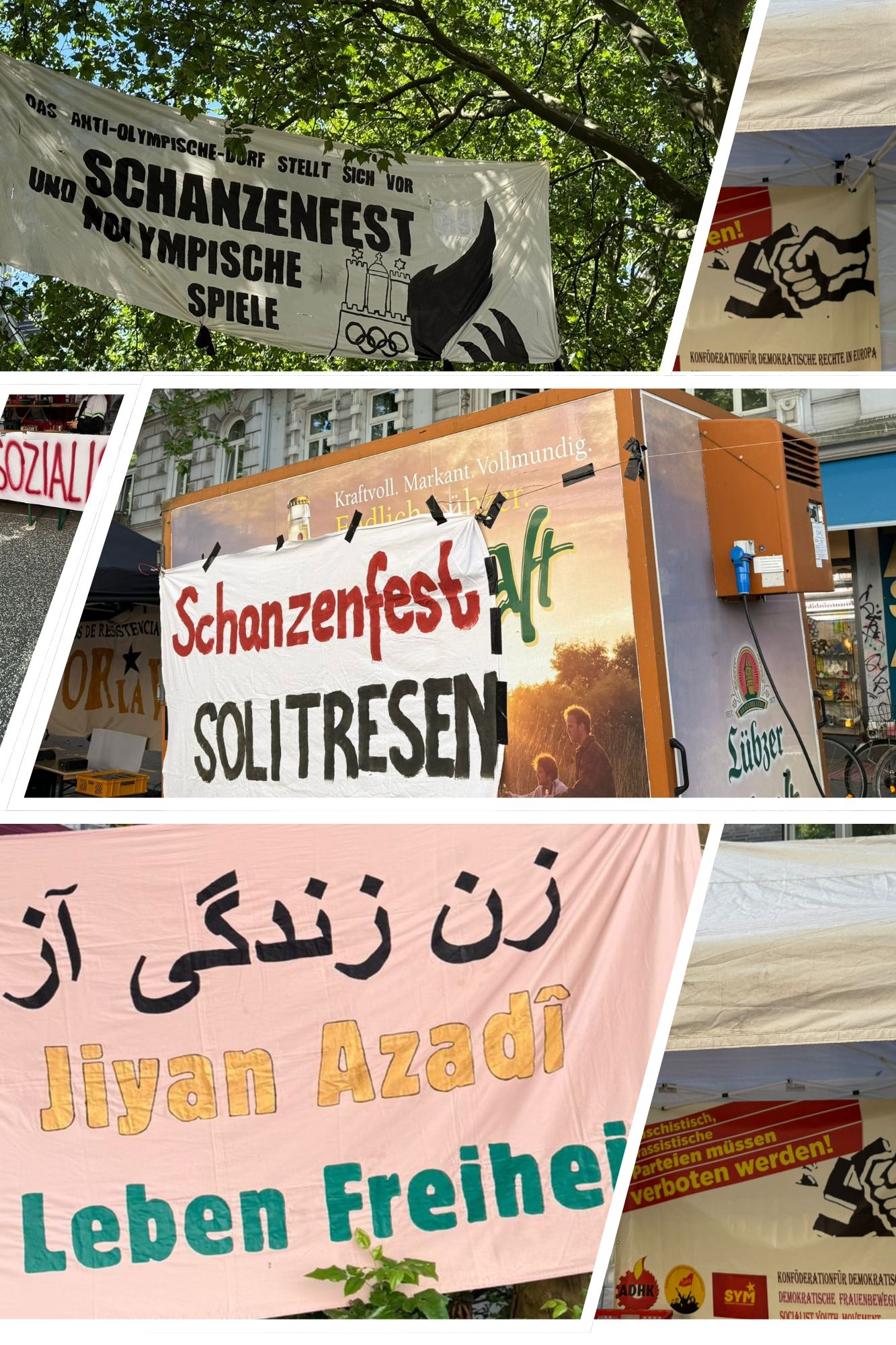 Hamburg’da “Olimpiyatlara Hayır” Festivali konulu fotoğraflar